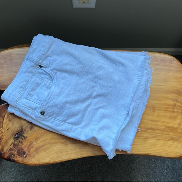 Kut from the Kloth White Jean Shorts - Picture 1 of 7